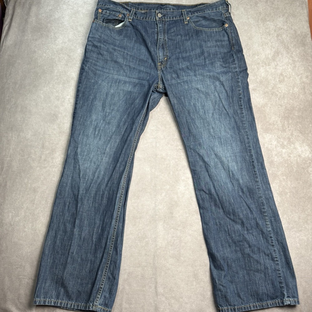 Levis Jeans Mens TAG 42x32 Blue 527 Bootcut  Slim Fit Medium Wash Western Denim